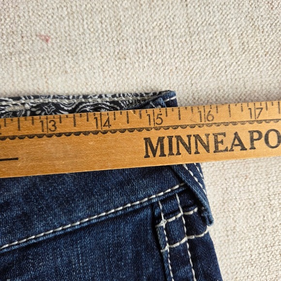 Ariat Real Straight Icon Denim Jeans Womens 29S Mid Rise Stretch Western - Picture 11 of 11